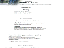 Tablet Screenshot of cappelen-krefting.no